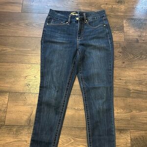Seven7 Womens Jeans Tummyless Faded High Rise Skinny Size 10
